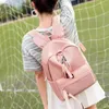 Backpack Cute Canvas Women Ears Design School Bag Solid Color Shoulder Schoolbag For Teenage Girls Travel Rucksack