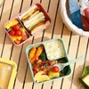 Dinnerware 850ml/1100ml Portable Lunch Box Microwave Bento Boxes With Tableware For Kids School Office Leakproof Storage Container