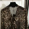 Designer -Shirt Frauen Brandkleidung für Frauen Sommertops Mode Leopard Logo Langarmed Damenjacke 09. Mai 09. Mai