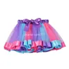 Crianças adoráveis feitos à mão colorida saia tutu meninas saias de bebê mini pettiskirt dança vestido de tutu suave