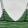 Sexy malha verde malha top