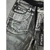 Jeans roxos Designer curto jeans masculino calça jeans calça de calço de hip-hop shorts casuais shorts casuais lenght jeans roupas 29-40 jeans de jeans de tamanho alto 510