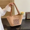 beach bag 2024 new basket woven straw large capacity seaside holiday hand bill of lading shoulder r1Ad#