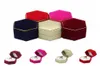 Hexagon Ring Box Jewelry Display Holder Velvet Ring Storage Box fashione Earings jewelry box6528148