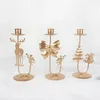 Candle Holders Christmas Holder Stand Classic Xmas Elements Design Kitchen Dining Table Decoration Ornaments