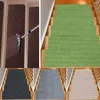 Carpets 1/5PCS Stair Anti-skid Carpet Non-Slip Solid Wood Rectangular Treads Floor Protectors Device Wash Mat