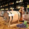Barreau de vin de bois vintage baril en chêne vintage en chêne vintage bière brassage baril spécial taureaux de bière de seau avec stand pour tequila 240510