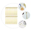 Cuillères 20 PCS Square Coffee Spoon Servant Decor Orcor Gold Handle Mélangez Mélange d'agitation à espresso