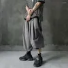 Мужские брюки Мужчина Хараджуку твердый цвет 2024 Мужчины японская уличная одежда мешковатые спортивные штаны мужские винтажные повседневные свободные грузовые брюки Z107
