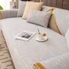 Chair Covers Chenille High Precision Jacquard Sofa Cover Nonslip Couch Mat Living Room Modern Four Seasons Cushion Gold Edge