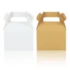 Wrap regalo 5pcs Kraft Paper Hands Box Candy Cookie Boxaging Boxes Weedings Birthday Party Decoration per gli ospiti Gift