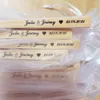 Party Favor 24pcs Personnalisé Gerbed Silk Hand Fan Wedding Fold Vintage Vintage Fans personnalisé Babyshow Birthday Gift