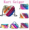 Kurt Geiger Handbag Eagle Heart Rainbow Bag Luxurys Tote Women Leather Purse Shoulder Designer Mens Shopper Crossbody Pink Clutch Travel Silver Chain Chest Bags Nmk