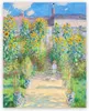 Claude Monet Canvas Wandkunst - Der Künstlergarten im Vheuil -Poster - Kunstdruck - Ölmalerei Reproduktion - Naturbilder kühles Wanddekor für Wohnzimmer Schlafzimmer