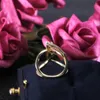 Cluster Rings Huitan Luxe onregelmatige magische heksenring Super cool accessoires Gadget Golden Twist Winding Women Sieraden Persoonlijkheid