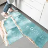 Dywany dywaniki kuchenne Maty podłogowe 2-częściowe PVC skórzane przeciw zmęczenie Obszar Stojący Mata Wodoodporna olej Downom bezkulne gumowe dywany