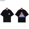 T-shirts de créateurs haut de gamme Rhude pour Meichao Triangle Print Mens and Womens Pure Cotton T-shirt à manches courtes avec des étiquettes originales de 1: 1