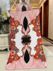 Ethnic Clothing Muslim Batik Cotton Fabric Dresse with Big Scarf For Women 2023 Summer Short Slve Femme Robe African Traditional Abayas T240510