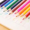 Pencils 12 color mini wooden colored pencil set non-toxic HB colored lead standard childrens sketching pen d240510