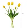 Fiori decorativi bouquet di tulipano rosso (20 pezzi/borsa) silicone tocco reale di alta qualità Calla decorazione per casa regalo artificiale fiore di nozze-