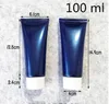 Bottiglie di stoccaggio 100 pezzi ml Empiete contenitori per cosmetici in plastica royal blu royal bottiglia di imballaggio