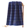 Towel 130 63cm Plaid Bath Towels Cotton Face Fiber Natural Eco-friendly Embroidered Hand