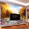 Fonds d'écran Wellyu Fond d'écran personnalisé 3D Beau paysage lavande fond de pays peinture de peinture de salon Galerie de chambre à coucher