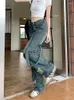 Women's Jeans Retro Spring Summer Long Pant Women Loose Wide Leg Korean Style Pleated Ladies Trousers Casual Fashion Woman Cargo Pants