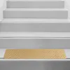 Teppiche 2x Treppenmatten Teppichmatten Streifen für Korridorspielzimmer Beige