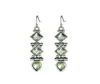 New Green Quartz Long Paragraphe Chandelier Boucles d'oreilles Luckyshine rétro Silver Geometric Oread Brocs Bijoux de mode de mode pour femmes8334266