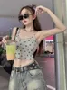 Frauen Tanks Ästhetische Mode Y2K Streetwear Camisole Japanisch Preppy Star Print Tanktops Sommer passen Grunge -Tiefs -Outwear.