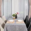 Tableau de table anticle rectangle de mariage en coton tissé banquet el farty événement restauration de luxe de luxe personnalisé pour le dîner