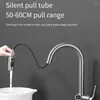 Kitchen Faucets Faucet Copper Rotatable Pull Out Sink Taps With Temperature Digital Display Wash Basin Fixture