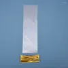 Enrolamento de presentes 50/100pcs Clear Long Candy Treat Bol