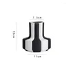 Vases Nordic Design Creativity Black And White Ceramic Vase Abstract Flower Arrangement Retro Desktop Home Decoration Desk