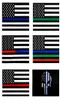 Flag di linea blu sottile di fabbrica diretta intera 3x5fts 90cmx150 cm agenti delle forze dell'ordine USA American Police4825027