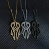 Pendant Necklaces Ghost Necklace For Men Woman Kid Child Funny Supernatural Soul O Chain Stainless Steel Jewelry Rock Punk