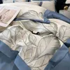Ensembles de literie confortables en coton égyptien ensemble de luxe de luxe couverture de couette plate à lit plate et taies d'oreiller King Taille