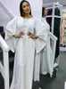 Vêtements ethniques Solie Hiver Africain Femmes Robe 2021 Musulman Robe Maxi Longueur de style ethnique Long Slave Femmes Slave Robe Abaya T240510