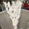 Dekorative Blumen 5pcs erhalten orangefarbenes Blatt natürliche Lilieblätter getrockneter Bouquet Boho Home Garten Dekor Weihnachtsfeier Dekoration