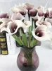 Decorative Flowers Artificial Real Touch Calla Lilies Plant Home El Wedding Garden Decor