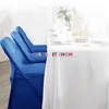 Tampa a cadeira preto dobramento lycra spandex capa para o evento de banquete de casamento deocração esticada