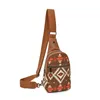 Bohem etnik kadın tuval çanta çapraz çantası göğüs çantası retro fermuar tuval kavrama küçük çanta moda taşınabilir omuz çantası toptan dhl