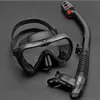 Kit di snorkeling a prova di perdite Anti Fog Swimming Snorkeling Goggles con tubi di snorkeling a secco utilizzati per lo snorkeling 240506