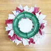 Dekorativa blommor Father Day Gift Patriotic Independence Wreath Decorations Blue White Star Randig Mönster Bowknot Door 4: e juli