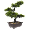 Decorative Flowers Pine Tree Decor Fake Bonsai Artificial Plants Home Indoor Light House Decorations