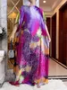 Vêtements ethniques Nouveau surdimension Koweït Swt Summer Soil Bohemian Silk pour Lady Dashiki Africain traditionnel Abaya Muslim Ramadan T240510