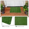 Tapijten kunstmatige oppervlakte tapijten deur mat woning decoratie groen nep gras front outdoor matten plastic voet welkom
