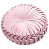 Pillow 38x10cm Velvet Futon Round Floor Pouf Throw Home Sofa Car Decor