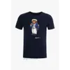 Luxury Men T-shirt Us Taille US Cotton White Tshirt Designer Shirts Martini Bear Hockey Ski Captain USA Modèle pour les femmes TRENDY